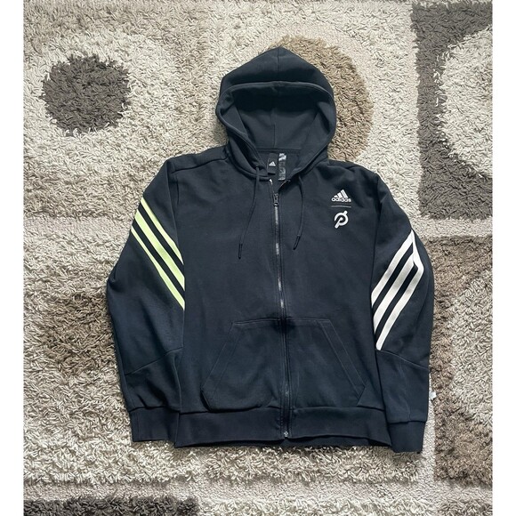Adidas Peloton Full Zip Up Hoodie Black Men’s Medium Capable Of Greatness - Picture 1 of 6